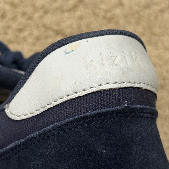 Kizik Prague Slip On Comfort Casual Canvas Shoes Mens 10 Navy Blue - Picture 6 of 9